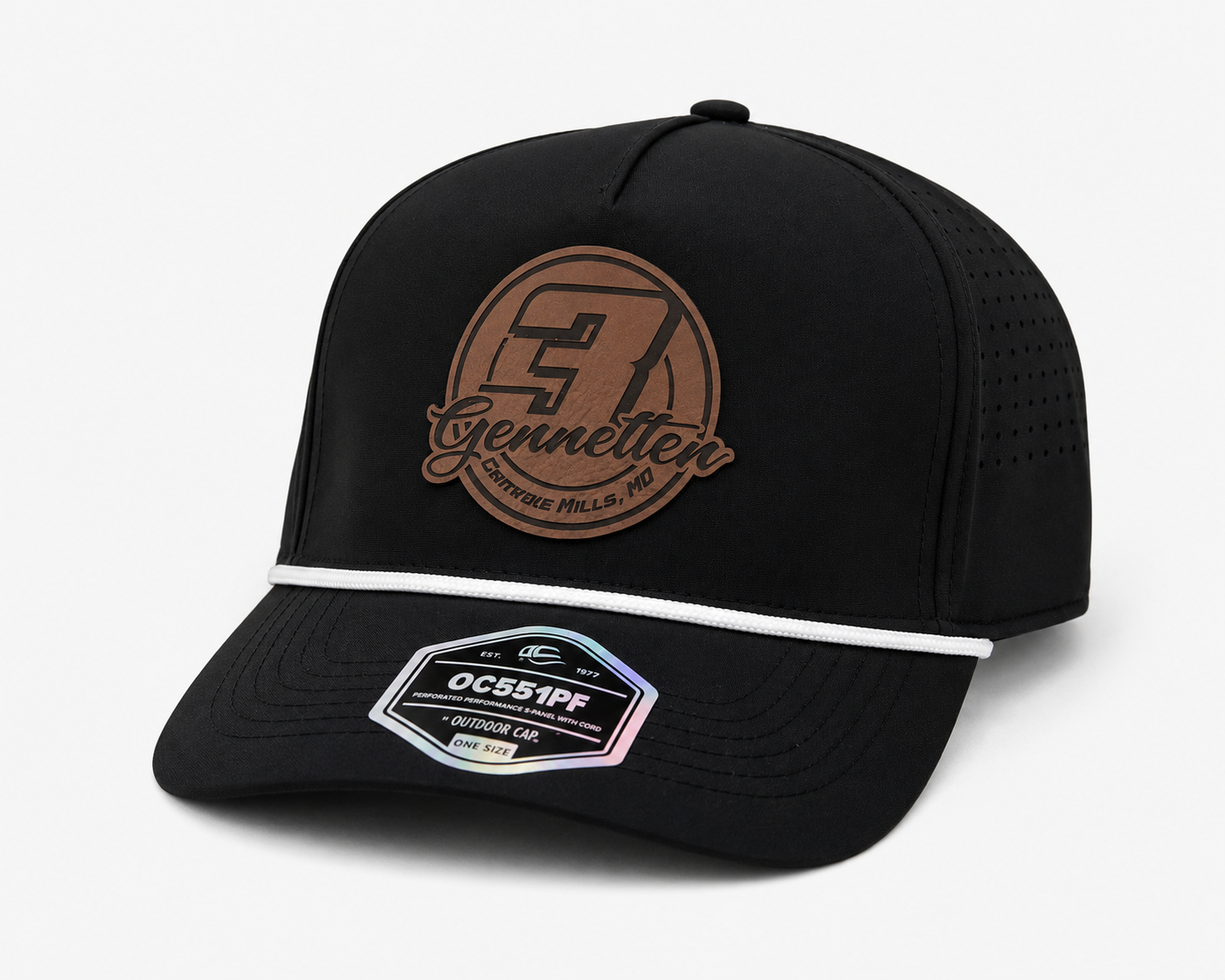 AG3 Leather Patch W/ White Rope
