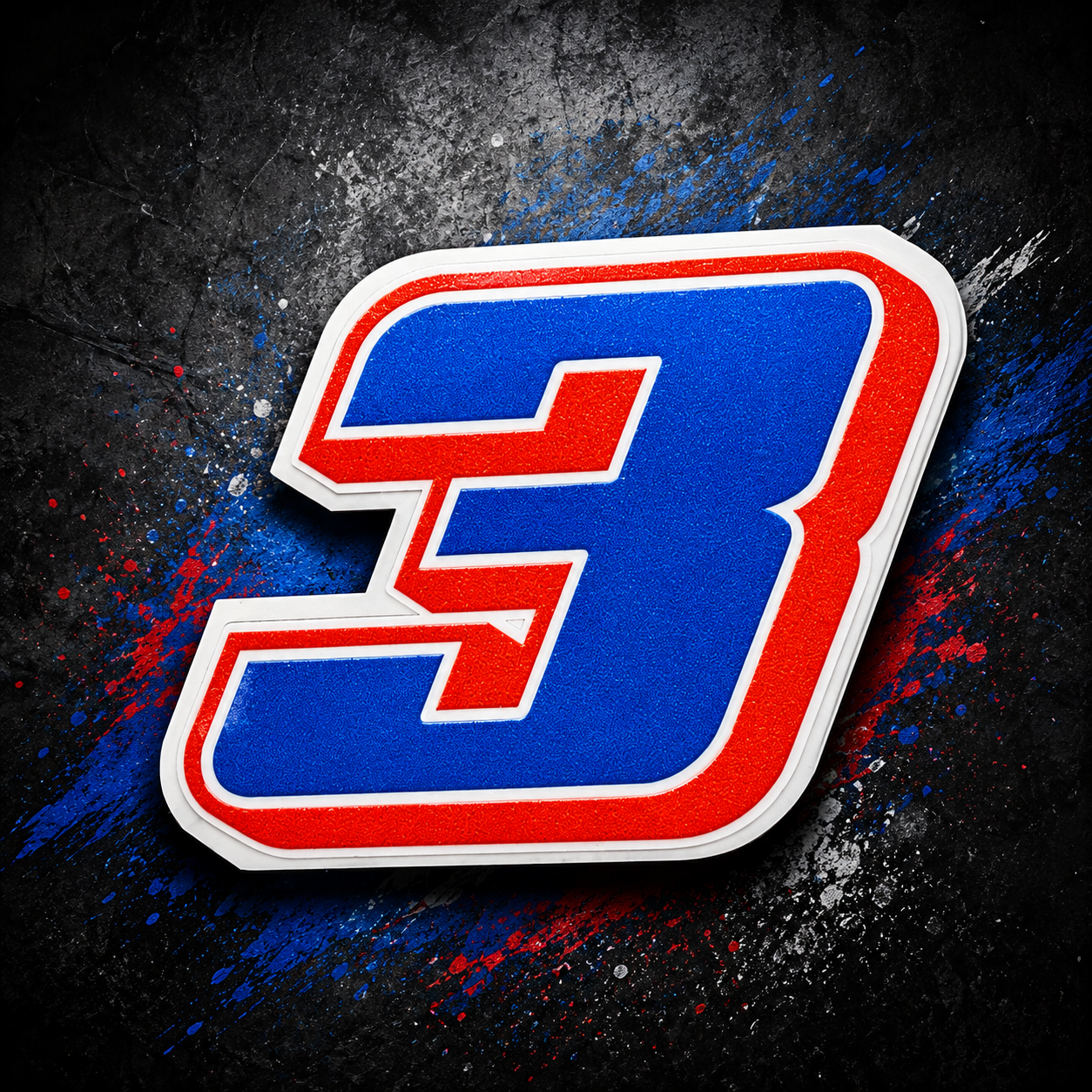 Number ‘3’ Sticker