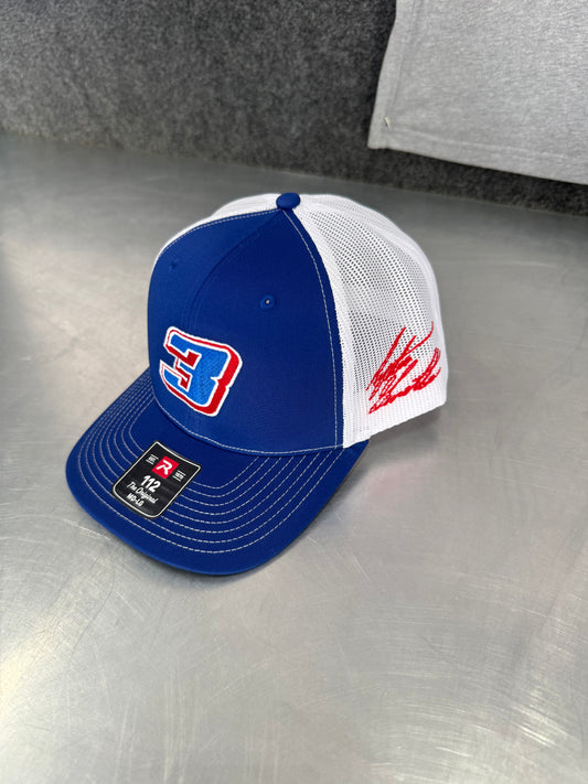 AG3 Signature Hat Blue/White